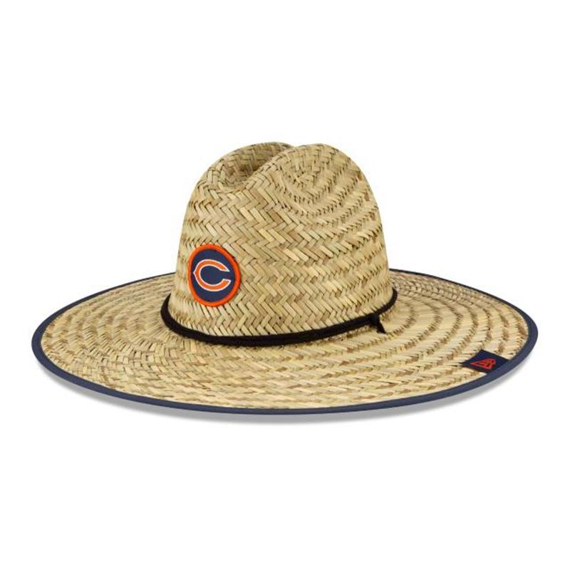 NFL Chicago Bears Official Training (JXY2482) - Blue New Era Straw Hats